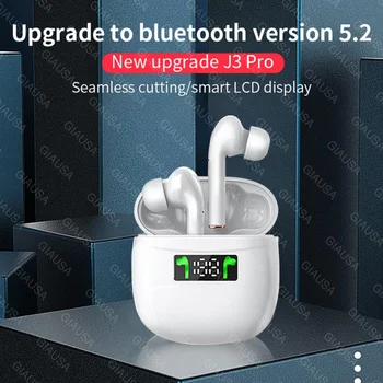 

J3 Pro Tws Wireless Bluetooth Waterproof Sport Earphone Touch Control Digital Display Bluetooth 5.2 LED Display For All Phone