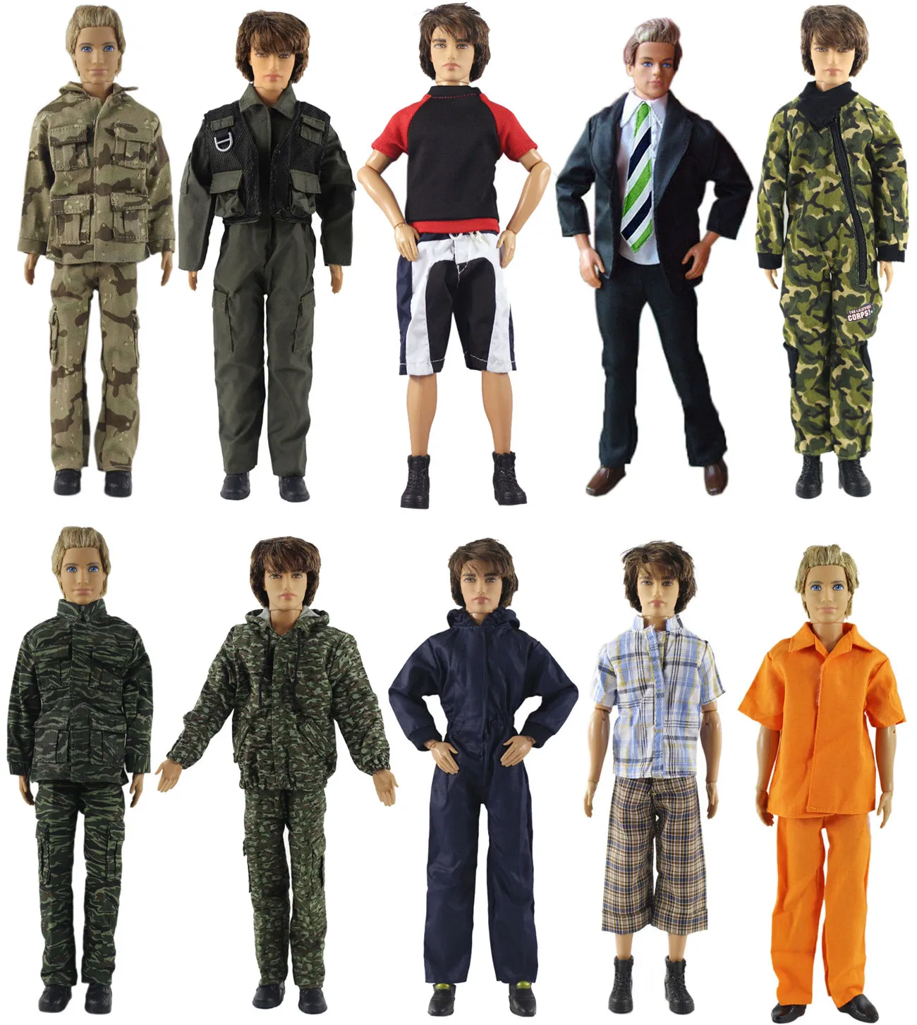 

1 Set Doll Clothes Outfit for 12 inch Ken Doll Many Style for Choice A02