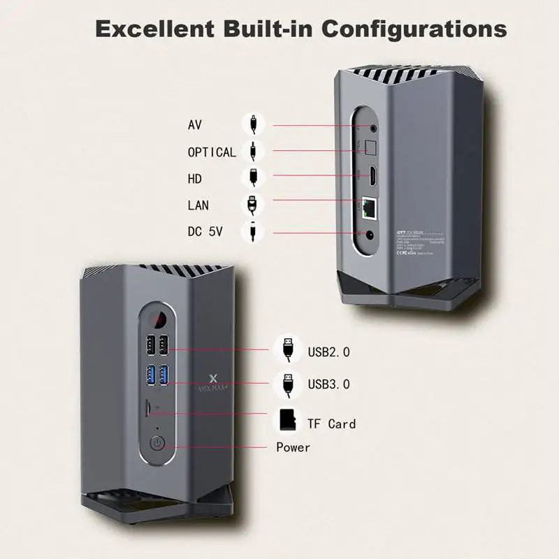  A95X Max Plus+ Android 9.0 TV Box Amlogic S922X 4GB RAM 64GB ROM Android 9.0 5G WIFI BT 4.2 with Se