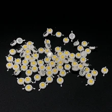 20 шт. Мощные светодиоды 1 Вт белые ультра яркие 3000K 100-120lm яркость 1 Вт Светодиодный 1-W Diod теплые белые бусины лампада