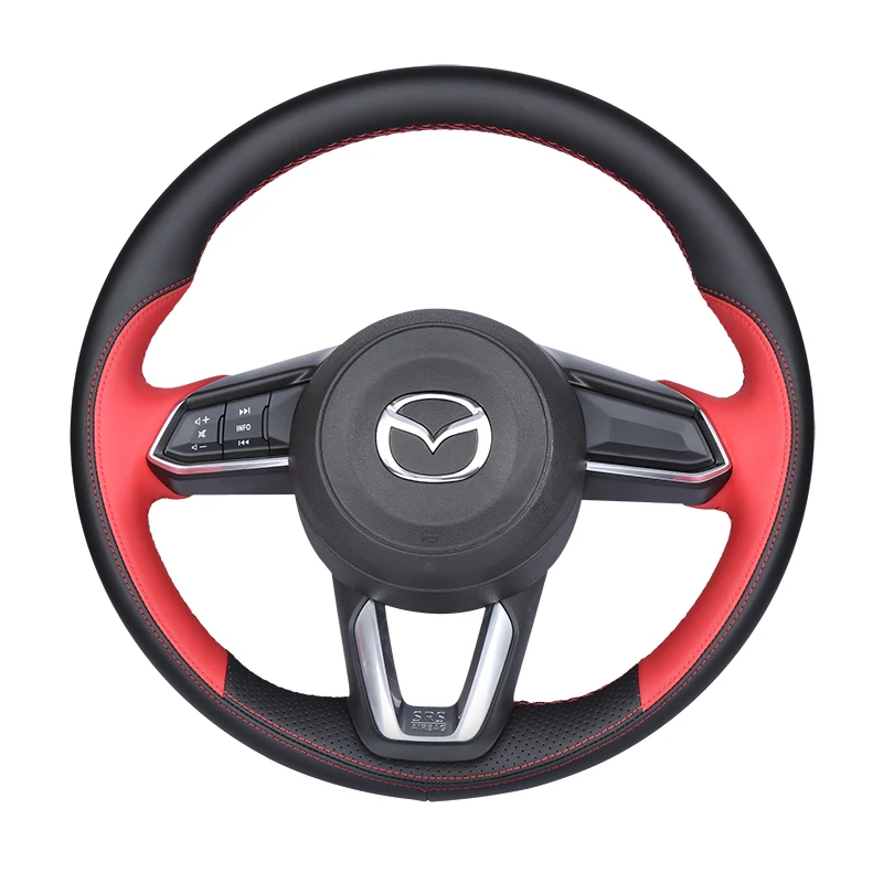 

Кожаный чехол на руль для Mazda 3 atenza CX-4 CX5 onxeira CX30