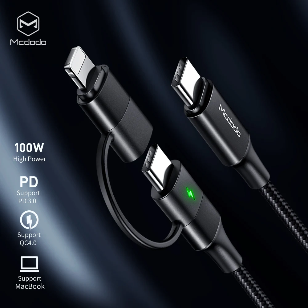 2 в 1 usb type c для usb type c кабель для iPhone xs xr 8 macbook быстрое зарядное устройство pd кабель для usb c для Lightning Кабель для зарядки led
