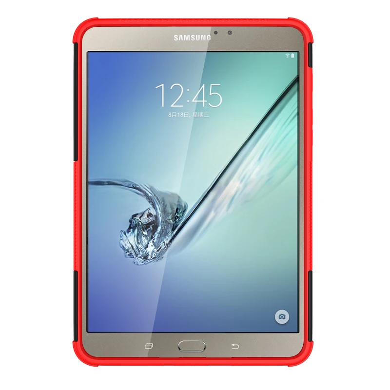 Жесткий силиконовый чехол для Samsung Galaxy Tab S2 8,0 T710 T715 T713 T719 чехол для планшета ударопрочный сверхмощный вешалка Funda