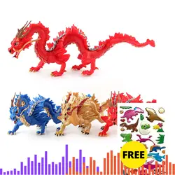 Фигурки героев, модель, китайский дракон, дракон, динозавр, коллекция животных, коллекция моделей, игрушки, подарок для мальчика, животные