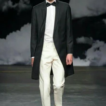 Летняя длинная куртка, брюки, свадебный смокинг жениха для мужчин, блейзеры с заостренными лацканами, 2 предмета, пальто, брюки, костюм для выпускного вечера, Homme