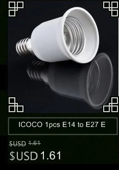 ICOCO 1 шт. переходник E14/E27 светодиодный лампочка CFL конвертер лампового адаптера винт гнездо прекрасный подарок предложение