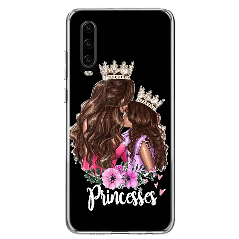 Mom and Baby Dad Cover Phone Case for Huawei P30 P20 Mate 30 20 10 Pro 2