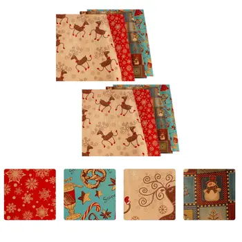 

20 Sheets Delicate Christmas Kraft Paper Christmas Gifts Wrapping Paper