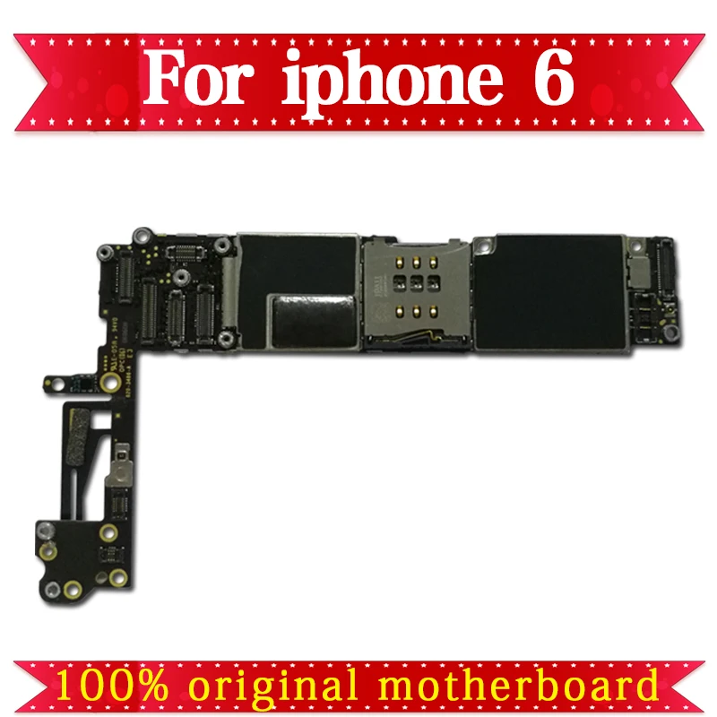 Полностью разблокирована для iphone 6 6G материнская плата с/без Touch ID, оригинальная для iphone 6 материнская плата с полными чипами, 16 ГБ 32 г 64 г
