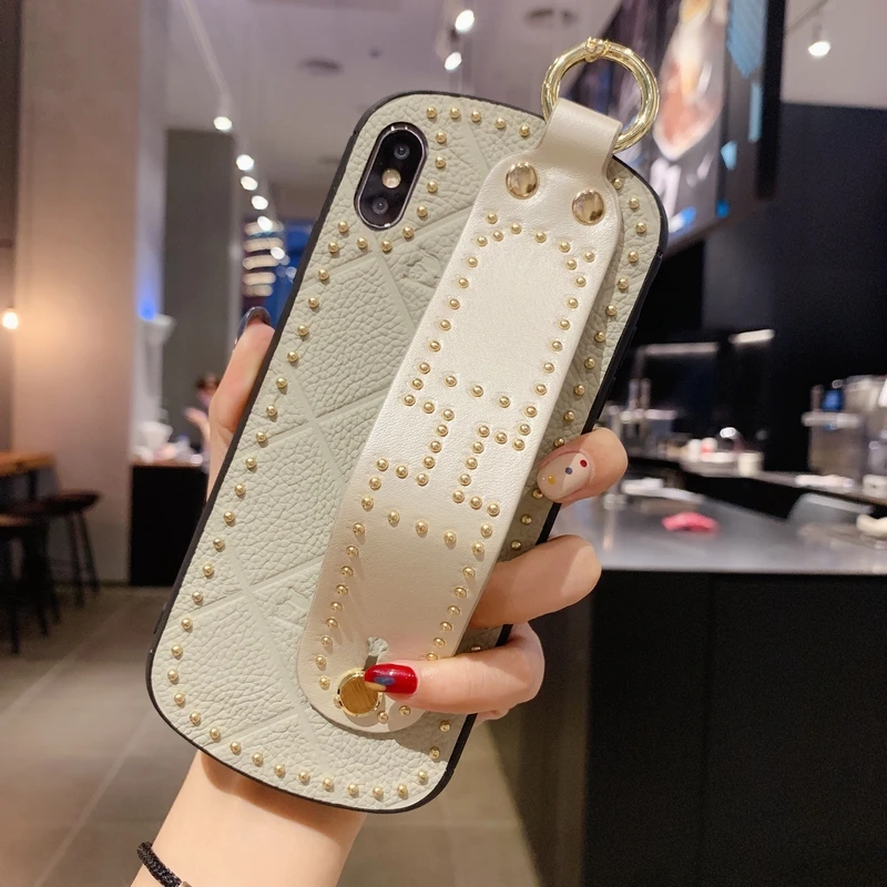 Для iPhone 11 Pro Max foe iPhone x XS Max xr7 8 plus чехол Модный Liuding кожаный ремешок кронштейн тип защита от падения кожаный чехол - Цвет: tanglaoya