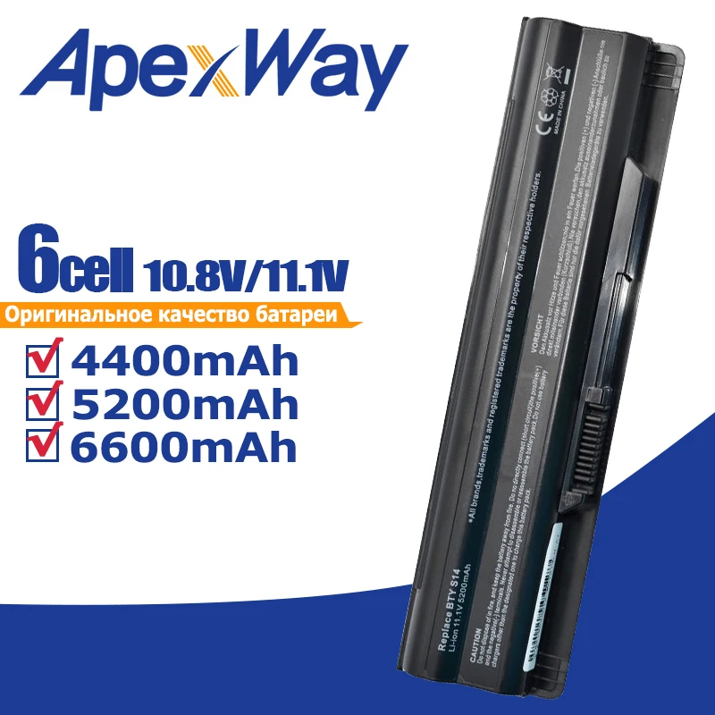 Apexway BTY-S14 BTY-S15 ноутбук Батарея для MSI FX720 GE60 GE620 GE620DX GE70 A6500 CR41 CR61 CR70 FR720 CX70 FX700 |