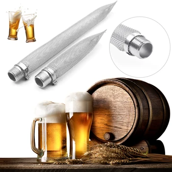 

2 Size Stainless Steel Beer Filter Brewing Kettle Bazooka Screen Reusable Multifunction Mesh Strainer Wine Thread Tun Home Tools