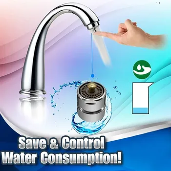 

One-Touch Control Faucet Aerator Faucet Aerators Thread Bubbler Kitchen Rotatable Bubbler Water Saving High Pressure Nozzle