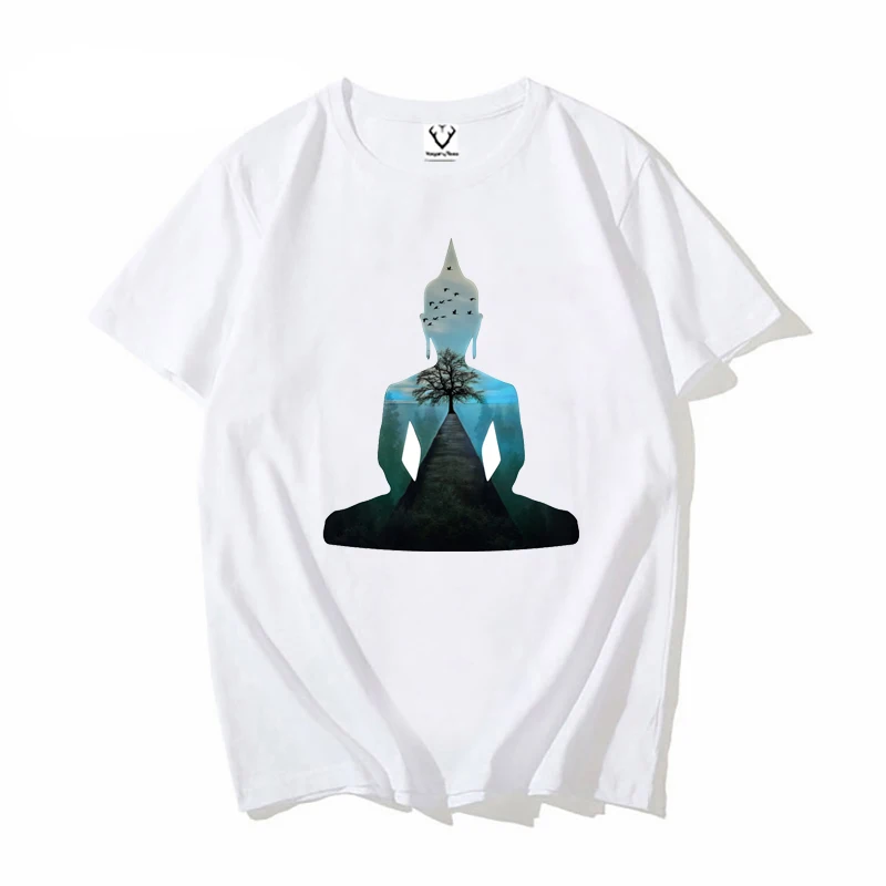 Maglietta Zen Spirit Da Uomo La Natura Mi Rende Calmo Come La Maglietta Buddhaprint Maglietta Harajuku A Maniche Corte