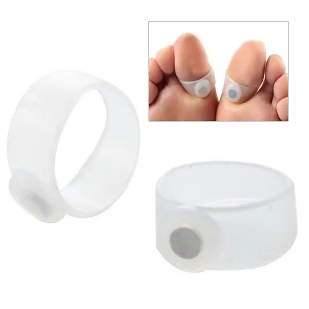 Silicone Magnetic Toe Rings Weight Loss Slimming Foot Massage Feet Reduce Burn Fat Care | Красота и здоровье