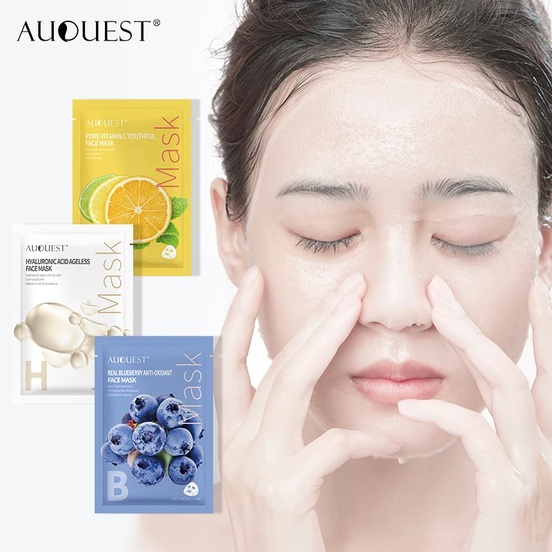 AuQuest Face Skin Care Moisturizing Facial Mask Fresh Anti-Acne Plant Extract Oil Control Hydrating Sheet | Красота и здоровье