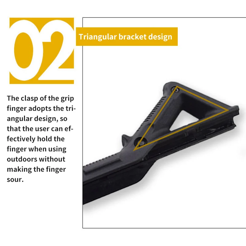Airsoft triangle Grips высокое качество легкий экологичный портативный тактический рукоятка пистолета Airsoft Передняя ручка