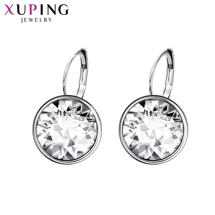 Xuping Fashion Crystals from Swarovski Colorful Earrings With Rhodium Color Plated Charm for Women