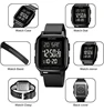 SKMEI Multifunctional LED Light Display Countdown Calendar Digital Wristwatches For Mens 5Bar Waterproof Sports Watch Alarm 5