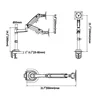 Soporte de escritorio NB North Bayou H100 para Monitor de movimiento completo, brazo giratorio de resorte de Gas para pantalla LCD/LED de 2-12KG y 22 