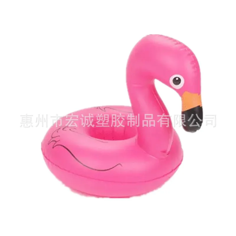 Inflatable White Swan Cup Saucer Pink Flamingo Cup Holder Unicorn Inflatable Water Beverage Hypanthium