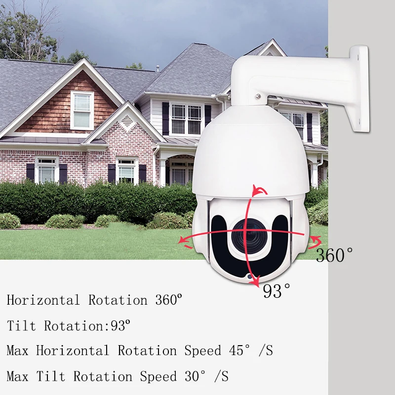 HD 1080P AHD TVI PTZ Camera 5MP 2MP 30X Zoom Security CCTV AHD CVI CVBS Dome Camera Weatherproof Vi