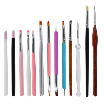 

Professional Manicure UV Gel Brush Pen Transparent Acrylic Nail Art Painting Drawing Brush Phototherapy Tools