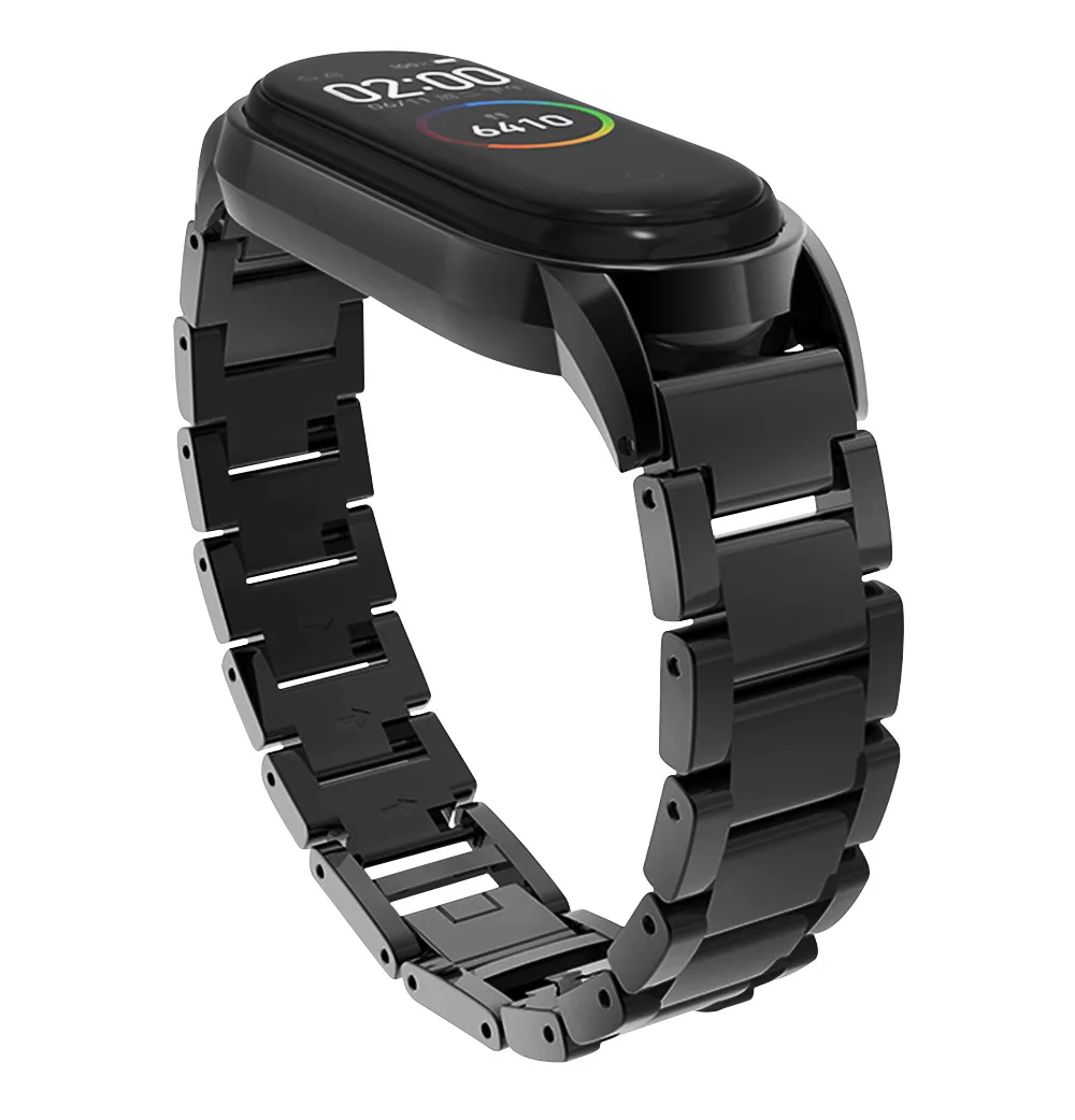 Браслет из нержавеющей стали mi Band 4 ремешок умный браслет на запястье для Xiaomi mi Band 4 mi band 3 металлический чехол для Xiaomi mi band 3 Watch