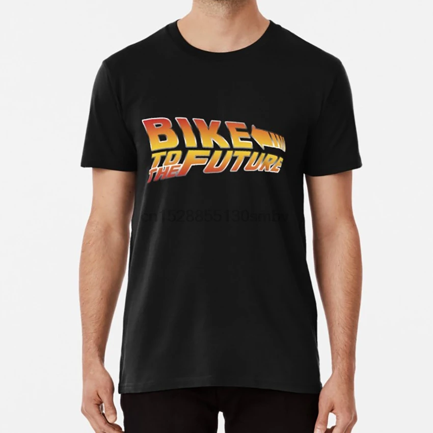 Футболка с надписью Bike To The Future популярный топ 100 самый крутой ретро винтажный