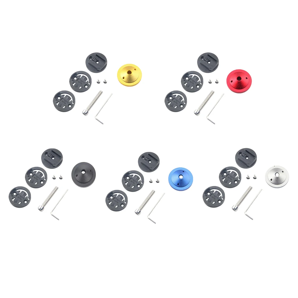 Aluminium Alloy Bicycle Stem Top Cap Computer GPS Stopwatch Mount Holder for Garmin