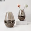 Minimalist European Transparent Glass Vase Hydroponic Flower Pots Decorative Desk Decoration Cylinder Vases Modern Home Decor 3