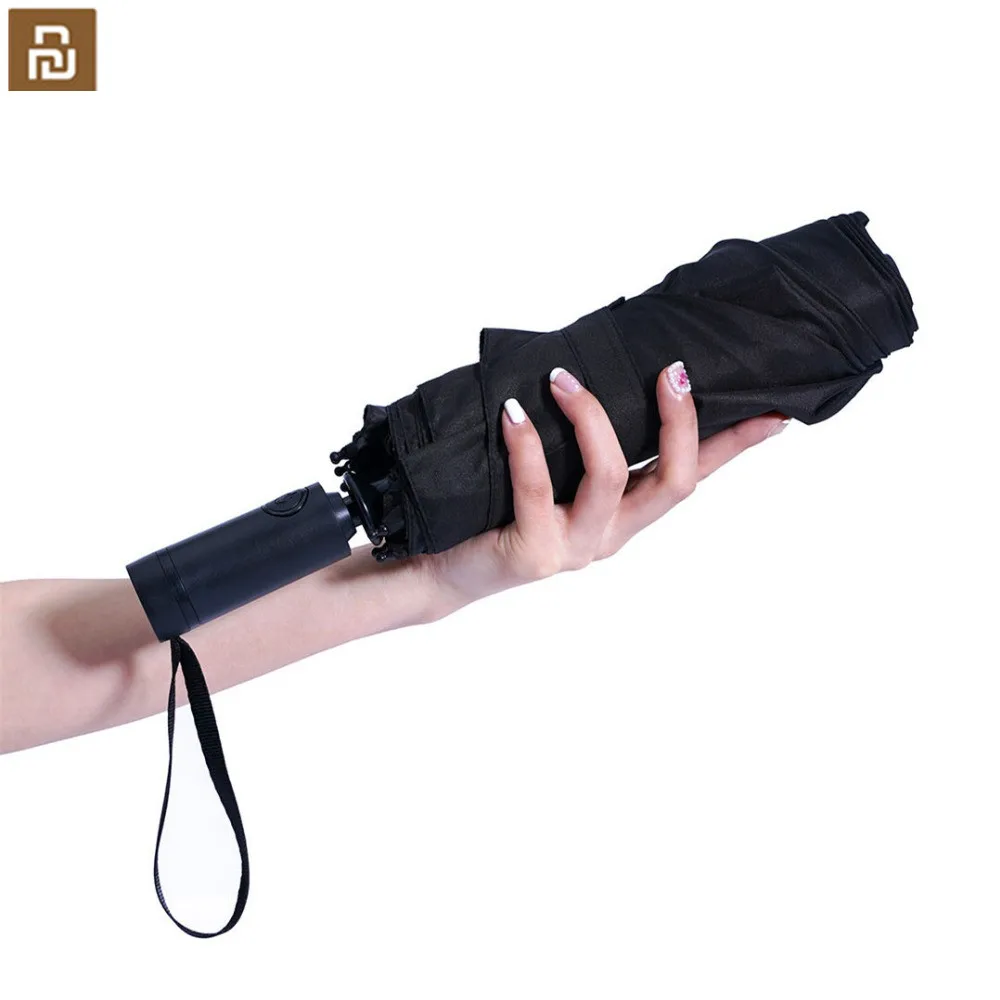 Konggu-sombrilla de aluminio impermeable para hombre y mujer, Parasol automático para lluvia y sol, a prueba de viento, UV, para verano
