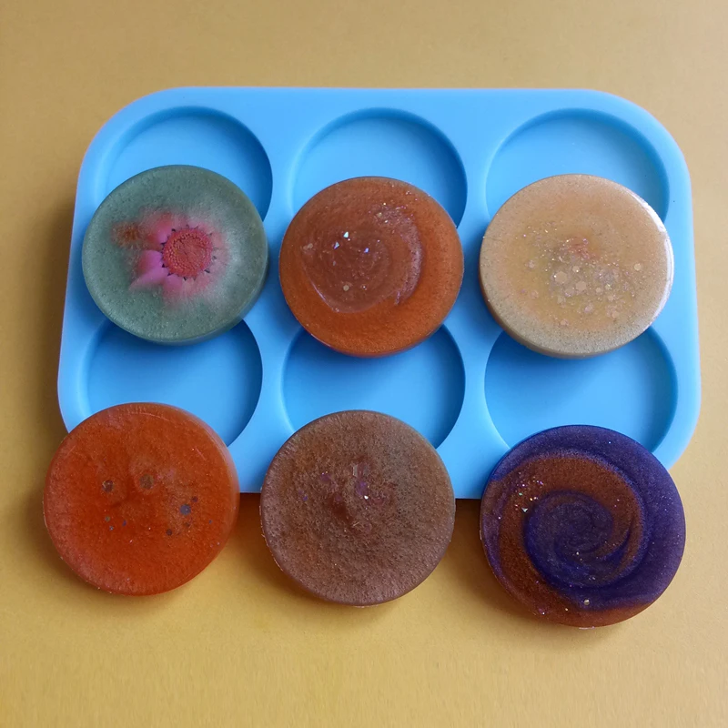 2 Pieces Mould 6-Cavity Phone Silicone Mould Socket 12 Pieces Cellphone Socket Collapsible Phone Grip Holder