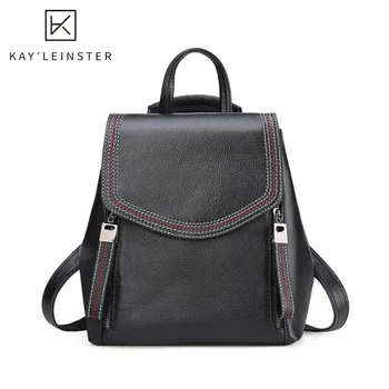 

Genuine Leather Women Backpack Large Capacity School Backpacks Fashion Female Shoulder Bag Daily Women'S Backpack Bags For Girls