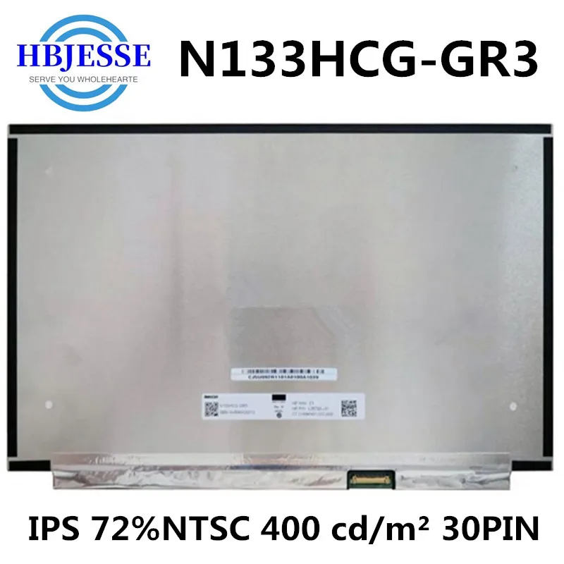 

Оригинальный глянцевый экран 13,3 дюйма N133HCG-GR3 IPS 72% NTSC LCD экран матрица eDP 30-контактный FHD 1920X0180