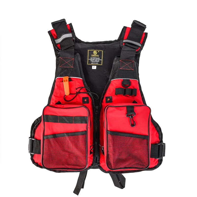 

Adult Life Vest Jacket Swimming Boating Ski Drifting Life Vest Adjustable Lure Fishing Safety Jacket Vest Fishing Buoyancy Vest