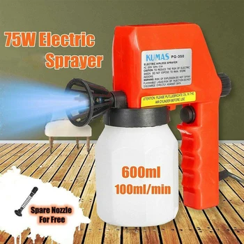 

75W 600ml Large Capacity Electric DIY Alcohol Sprayer Hand Held Spray Gun For House/Car/School Disinfection Atomization 110-220V