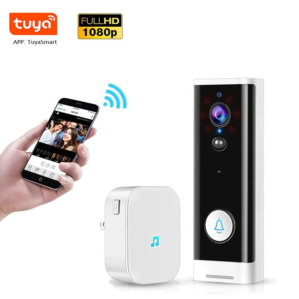 Tuya Smart Life Home Security Wireless Wifi Doorbell Chimes Waterproof
