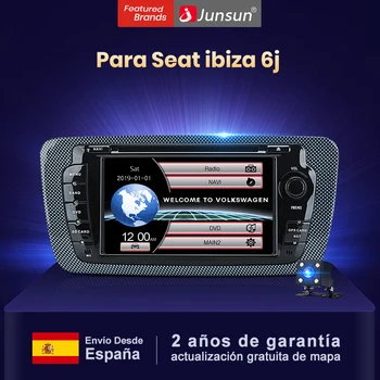 

Junsun 2 Din Car Multimedia player DVD 7'' Screen For Seat Ibiza MK4 6J Car Radio With GPS Navigation Steering wheel Autoradio