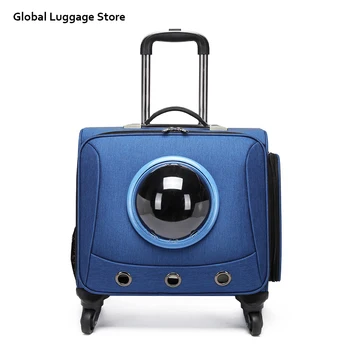 

pet rolling luggage spinner travel oxford brand travel suitcase