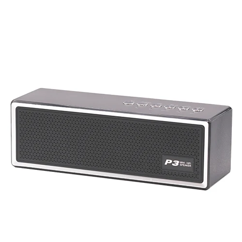 SILVER P3 мини беспроводной bluetooth динамик enceinte портативный parlante Саундбар spotify Премиум ретро компьютер ПК Бумбокс синий зуб usb - Цвет: SILVER