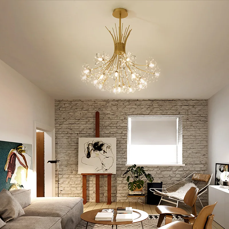 

LED Modern Crystal Flower Shape Chandelier Lighting For Dining Room KY-1005