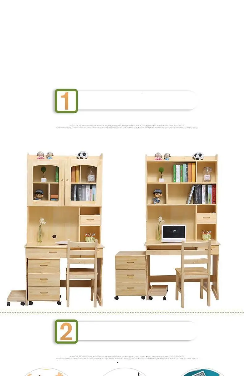 Lap Tafelkleed De Oficina офисный стол Mesa Escritorio винтажный деревянный стол прикроватный столик для ноутбука с книжным шкафом