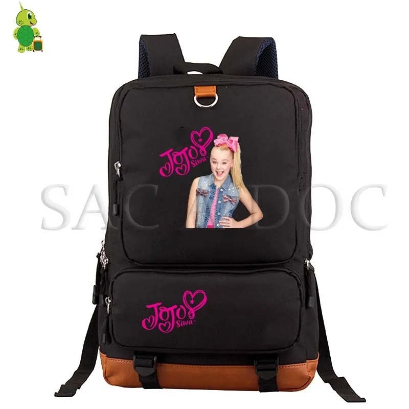 1 JoJo Siwa рюкзаки поп-звезда напечатанный Рюкзак Школьная Сумка для подростков большой емкости рюкзак для ноутбука женские мужские повседневные дорожные сумки - Цвет: 1