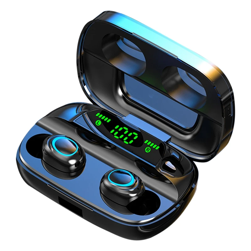 T60 TWS беспроводная Bluetooth гарнитура 5 0 цифровой дисплей стерео бинауральный бег