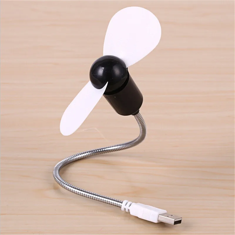 Mini USB Fan USB Gadgets Flexible Cool For laptop PC NotebookFor Laptop Desktop PC Computer Portable - Цвет: Black