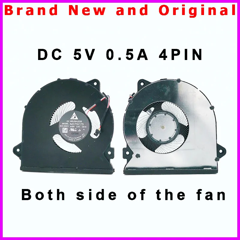 New Laptop Fan Cooler Radiator for Samsung galaxy book 2 pro BA31-00207A ND75C75 DC05V 0.5A 20K18 4pin