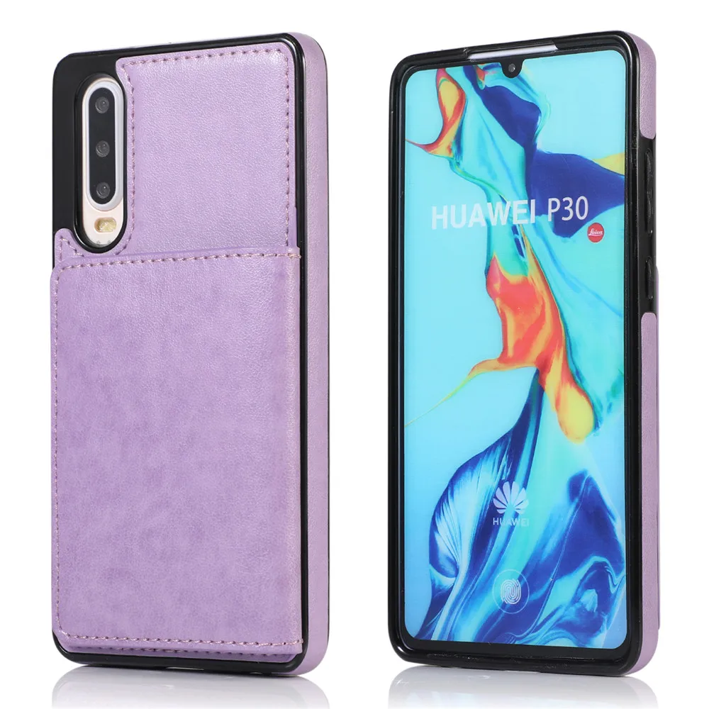 Чехол для Hauwei P30 mate 20 mate 20 Pro Lite Nova 4e держатель для кредитных карт кошелек Роскошный Кожаный противоударный защитный чехол