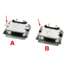 

100pcs 2pin Micro USB Jack 2P Power Dock Female Connector For Mobile Phone DIY Electronics Charging Port Charger Socket
