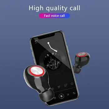 

Bluetooth 5.0 Wireless Headphones Deep Bass Stereo Sound True Wireless Earphones Earbuds with Mic Headphones for Running